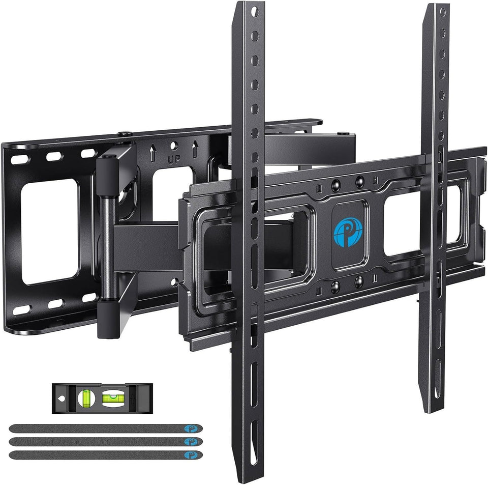 Pipishell front view of mounted TV showing slim, neat profile