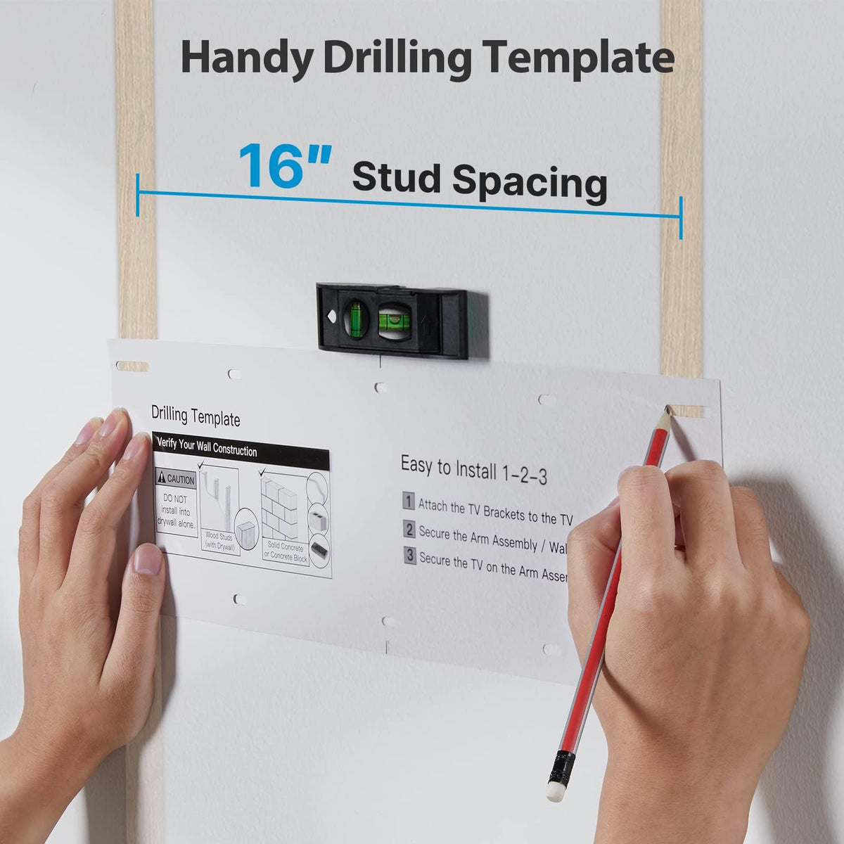Pipishell scale comparison with TV and ruler showing extension and retraction distances