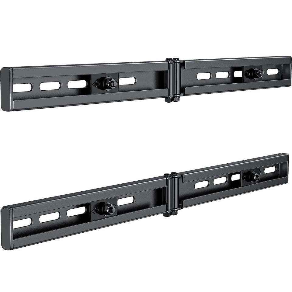 Pipishell universal TV extension bracket extends wall plate for centered viewing.