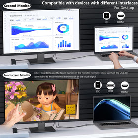 Pisichen frameless borderless design enhances desk aesthetics and mounting options