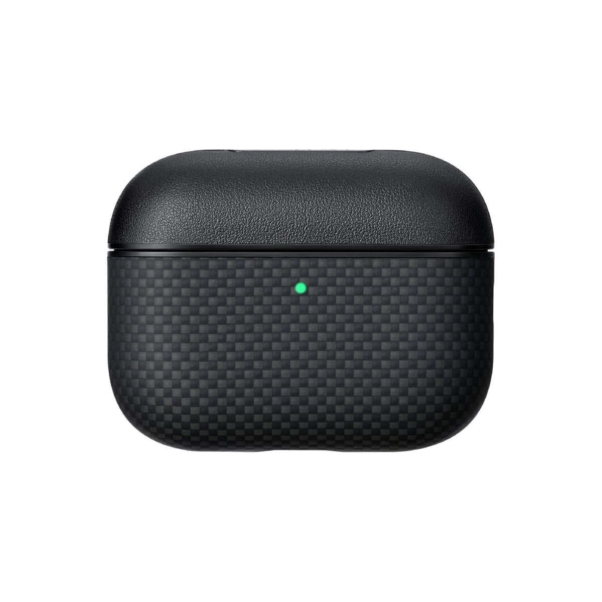 Pitaka AirPods Pro 3 case with leather top and aramid base for premium grip and protection.