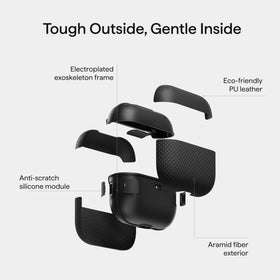 Pitaka AirPods Pro 3 case includes scratch-resistant liner to keep interiors pristine.