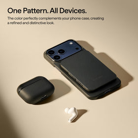 Pitaka AirPods Pro 3 case complements Pitaka phones for a cohesive look.