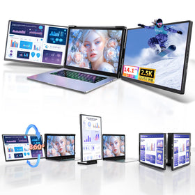 Pitycbo 3-screen setup expands your workspace for seamless multitasking.