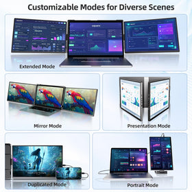 Pitycbo detachable-vertical-screen provides portrait mode for reading and timelines.