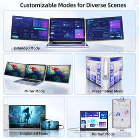 Pitycbo vertical/horizontal rotation adapts for coding or entertainment.
