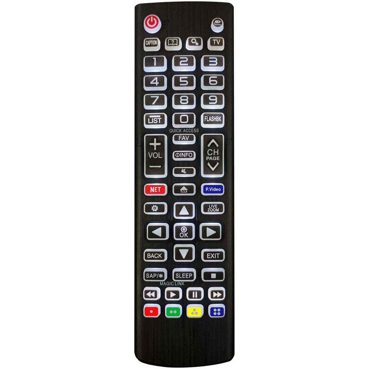 Piudekei replacement backlit LG remote compatible with all LG TVs for easy night control