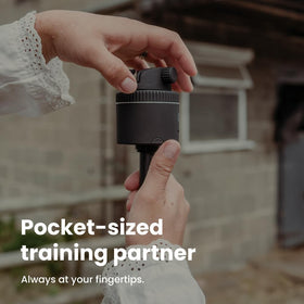 Pivo Equestrian Pod Auto Zoom maintains framing during action.
