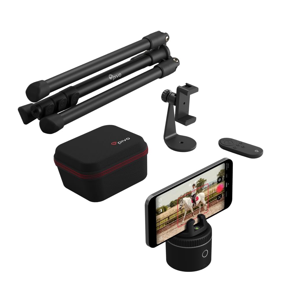 Pivo Equestrian Pod Essential Pack setup enables hands-free filming.