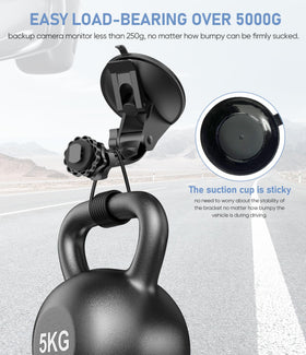 Pixelman backup camera monitor mount thicker bracket provides stable rear-view display