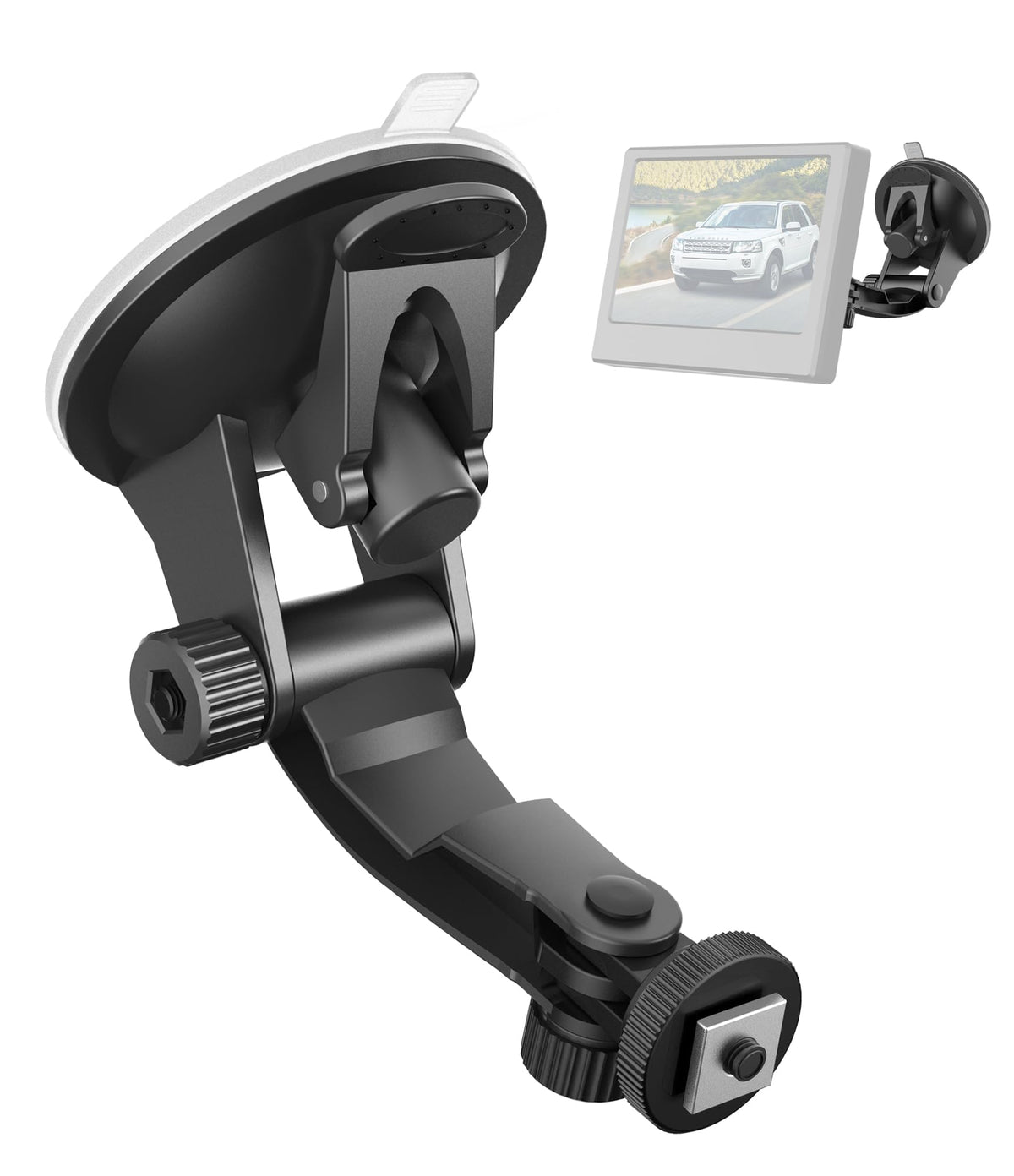 PixelMan front view mounted monitor showing secure display and clear sightline