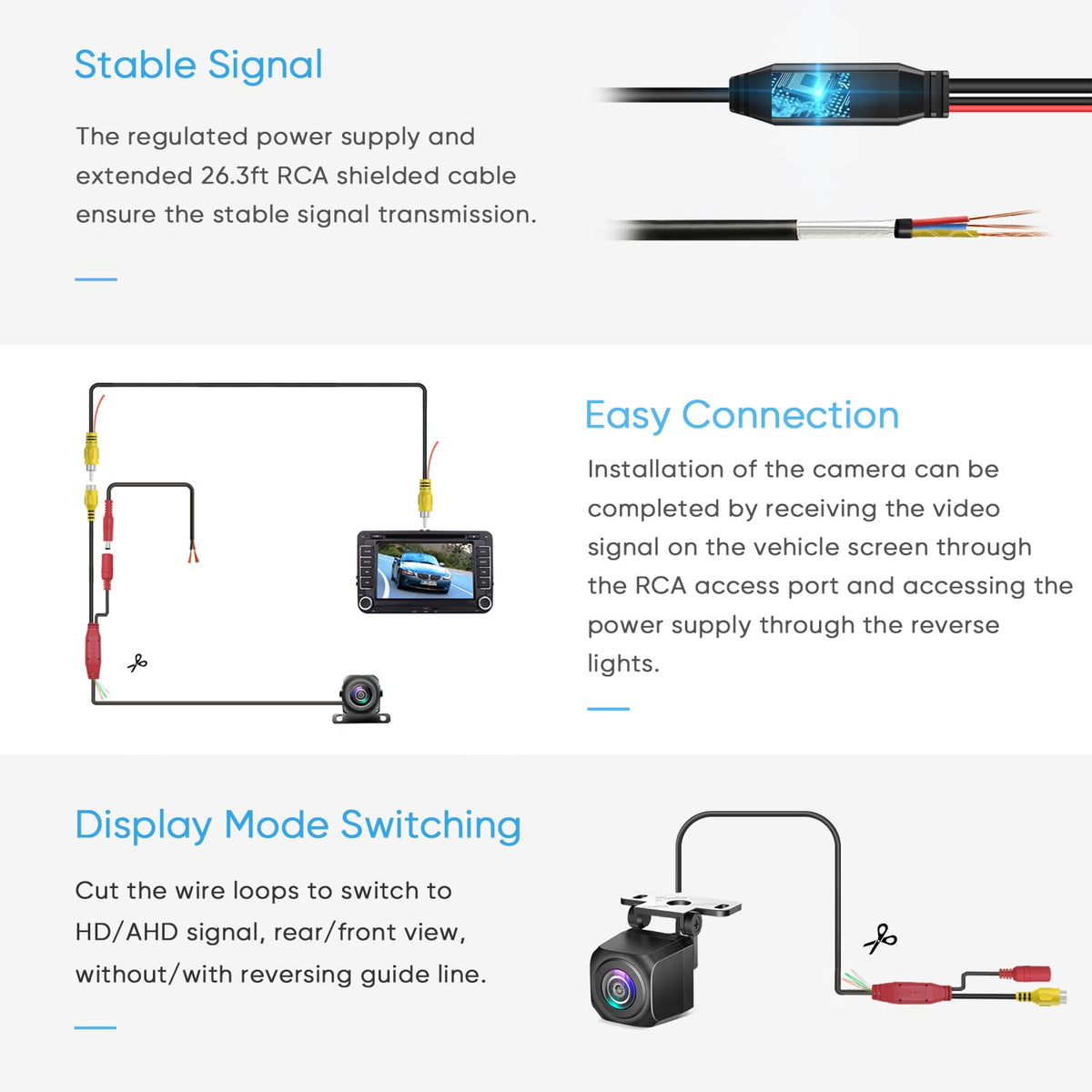 Pixelman 8m RCA video cable preserves signal without degradation.