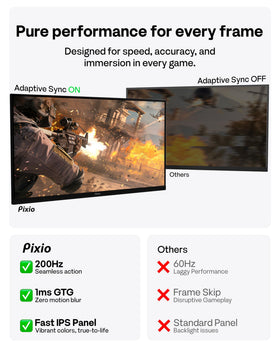 Pixio PX248 PRO V2 HDR color range delivers richer visuals.