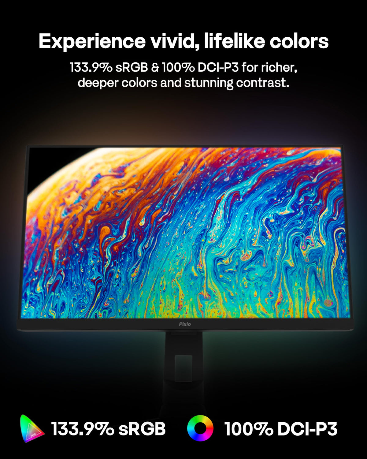 Pixio PX248 PRO V2 stand tilt supports comfortable long sessions.