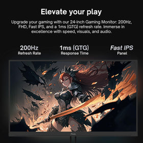 Pixio PX248 Wave 1ms GTG—instant action response for competitive play
