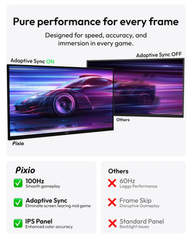 Pixio PX275 Wave at 1440p delivers crisp text and sharp visuals.