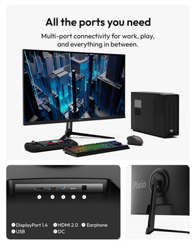 Pixio PX275 Wave delivers smooth motion at 100Hz in fast games.