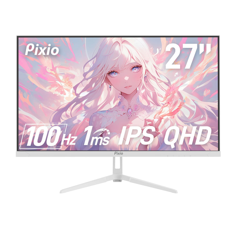 Pixio PX275 Wave White 27-inch IPS display with rich color and wide viewing angles
