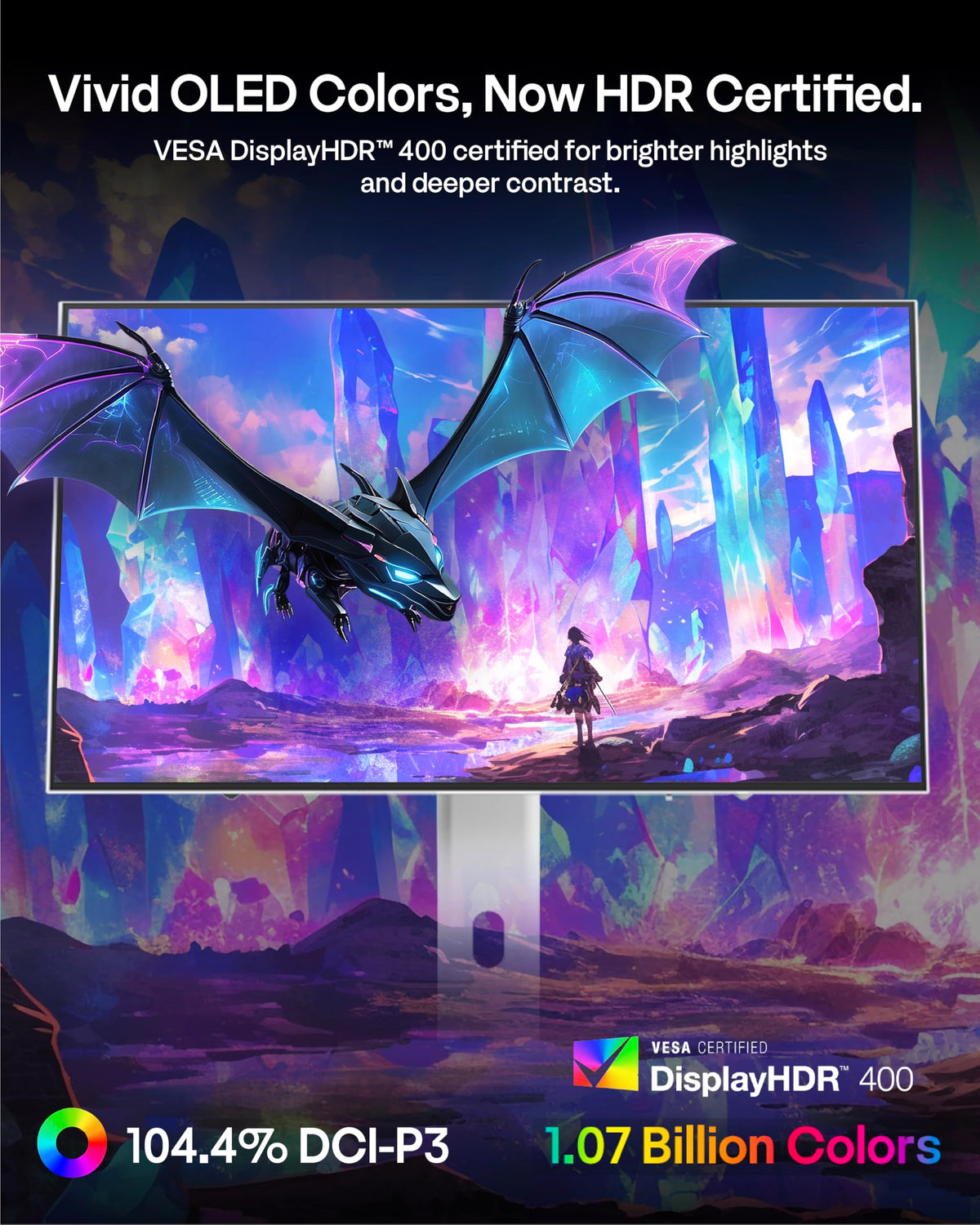 Pixio PX277 OLED Max V2 supports HDMI 2.1 and DisplayPort for broad compatibility.