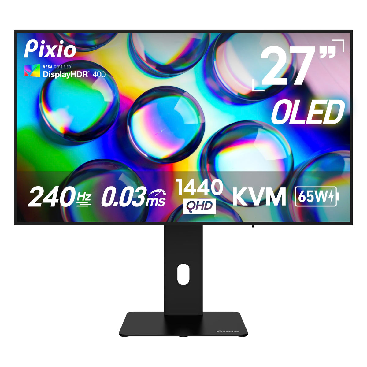 Pixio PX277 OLED Max V2 stand-adjustment for ergonomic, comfortable gameplay
