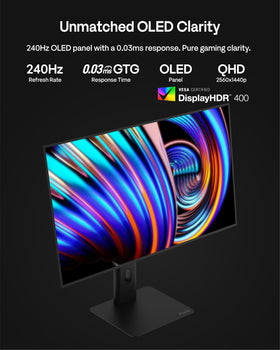 Pixio PX277 OLED Max V2 WOLED panel delivering deep blacks and vibrant color