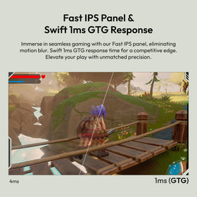 Pixio PX278 Wave 1ms GTG response time minimizes ghosting during fast gameplay.