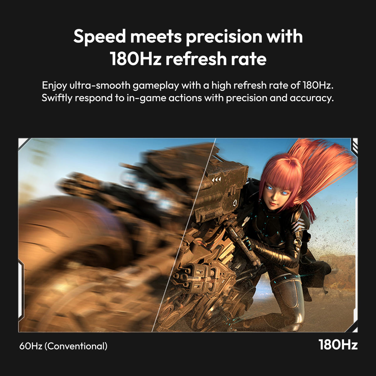 Pixio PX278 Wave IPS panel close-up emphasizing wide viewing angles and color accuracy.