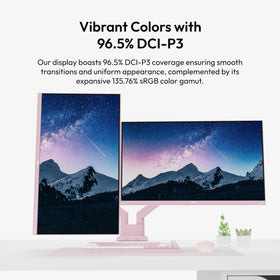 Pixio PX278 Wave Pink stylish pink design enhances any gaming setup.