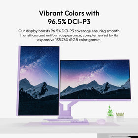 Pixio PX278 Wave Purple built-in speakers for convenient audio while gaming