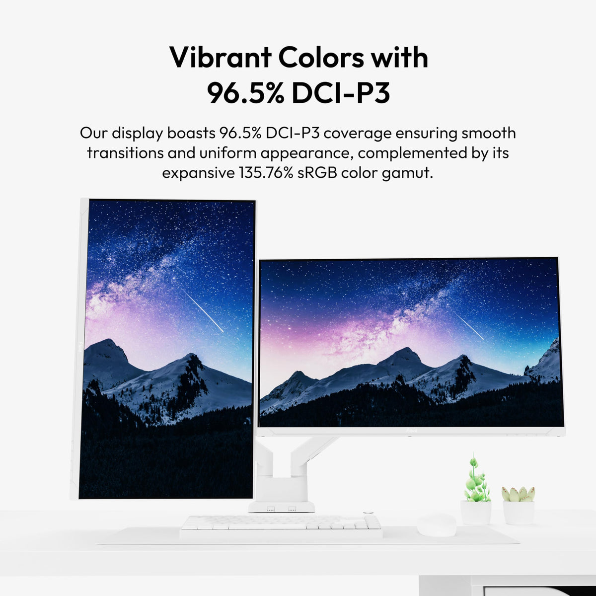 Pixio PX278 Wave White minimalist design elevates setup aesthetics without compromising performance.