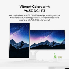 Pixio PX278 Wave White minimalist design elevates setup aesthetics without compromising performance.
