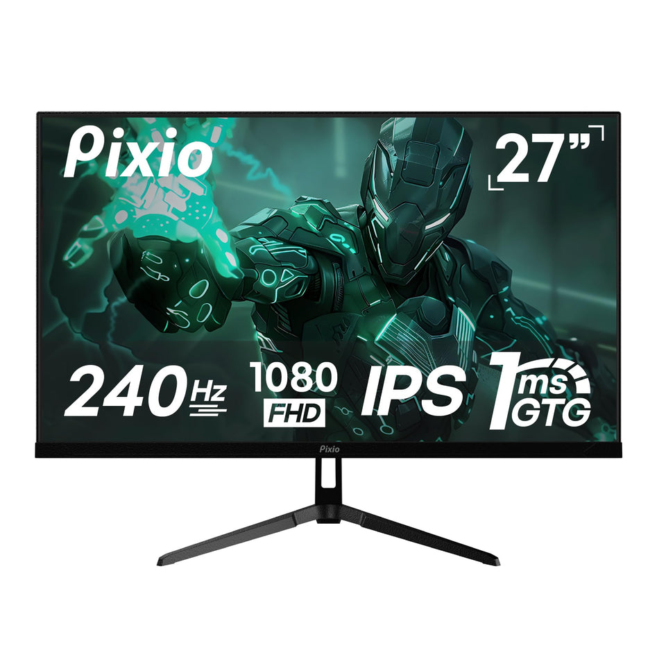 Pixio PX279 Wave front view showing the sleek monitor for immersive gaming sessions