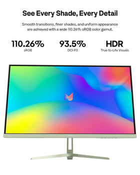 Pixio PX279 Wave Mint Green 1ms GTG detail helps minimize motion blur