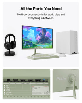 Pixio PX279 Wave Mint Green 240Hz refresh enables ultra-smooth motion during fast gameplay