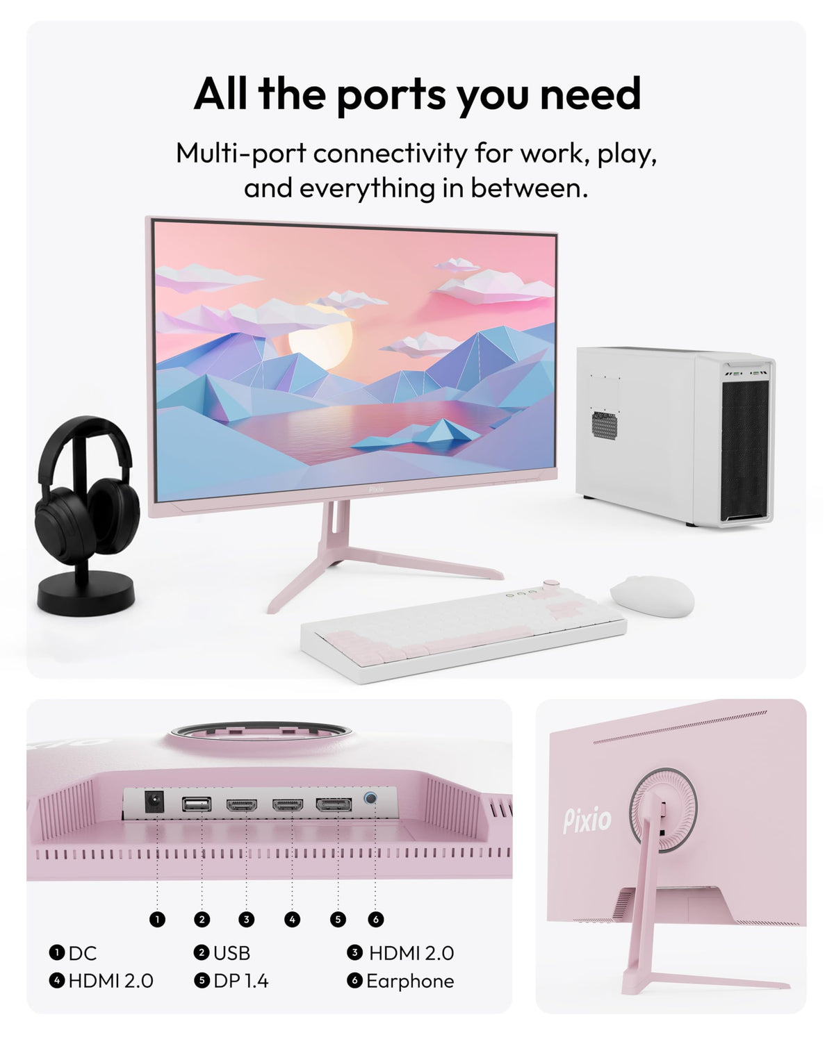 Pixio PX279 Wave Pink competitive setup shows fast response