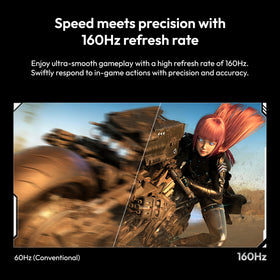 Fast IPS panel on Pixio PX27U Wave minimizes motion blur for sharp action.