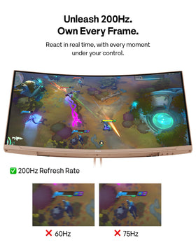 Pixio PXC248 Wave 1ms GTG minimizes motion blur during rapid in-game action.