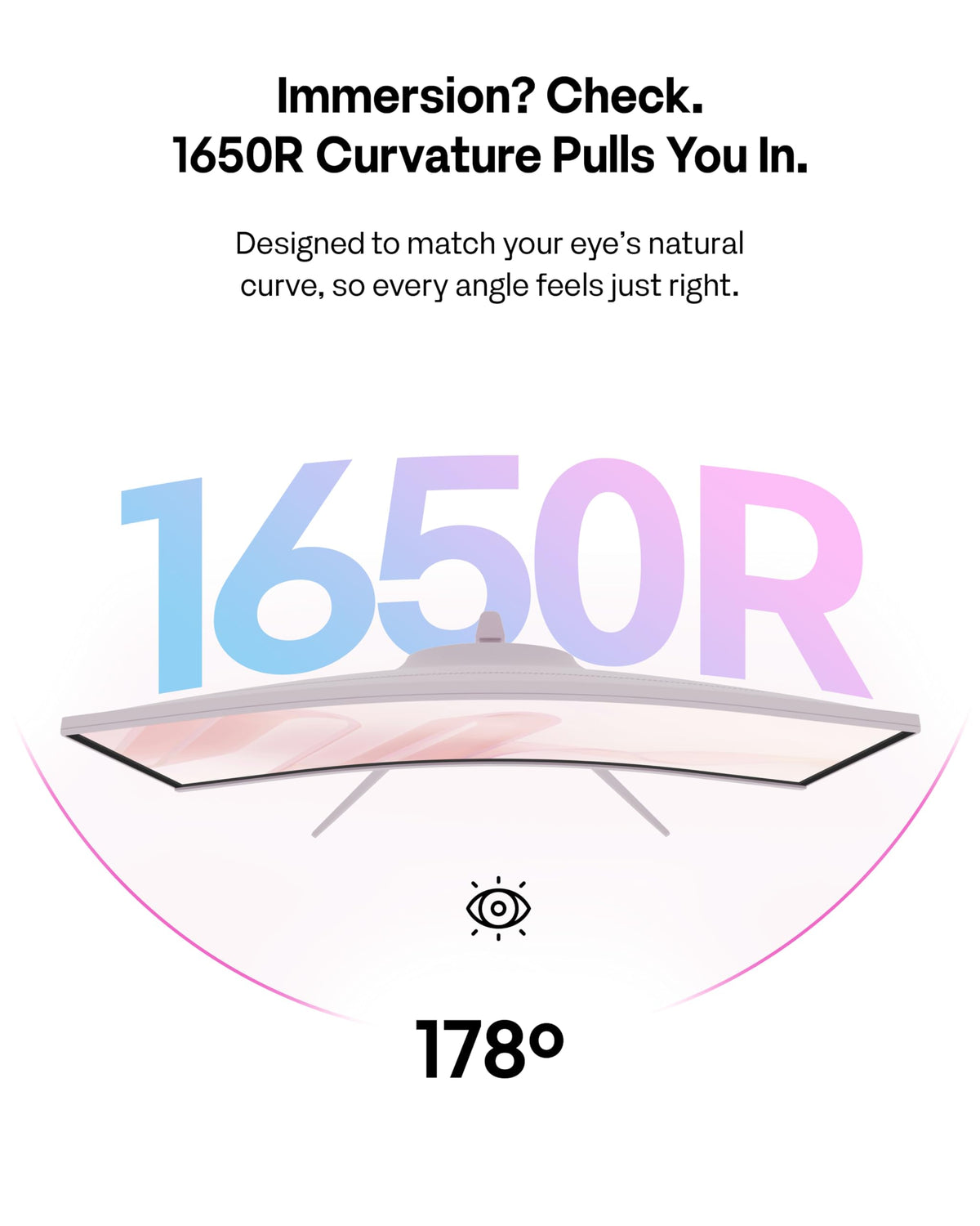 Pixio PXC279 Wave Pink HDR enhances color depth and brightness for realistic scenes.