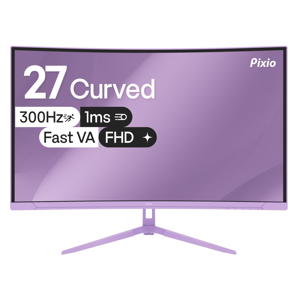 Pixio PXC279 Wave Purple curved design for immersive gaming