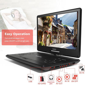 PJGCWB 14-1 inch HD screen provides clear entertainment anywhere.