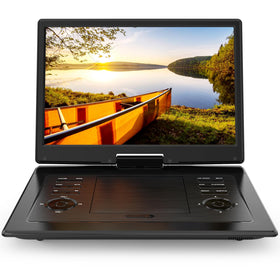 PJGCWB portable DVD player main screen delivering clear viewing for kids on trips