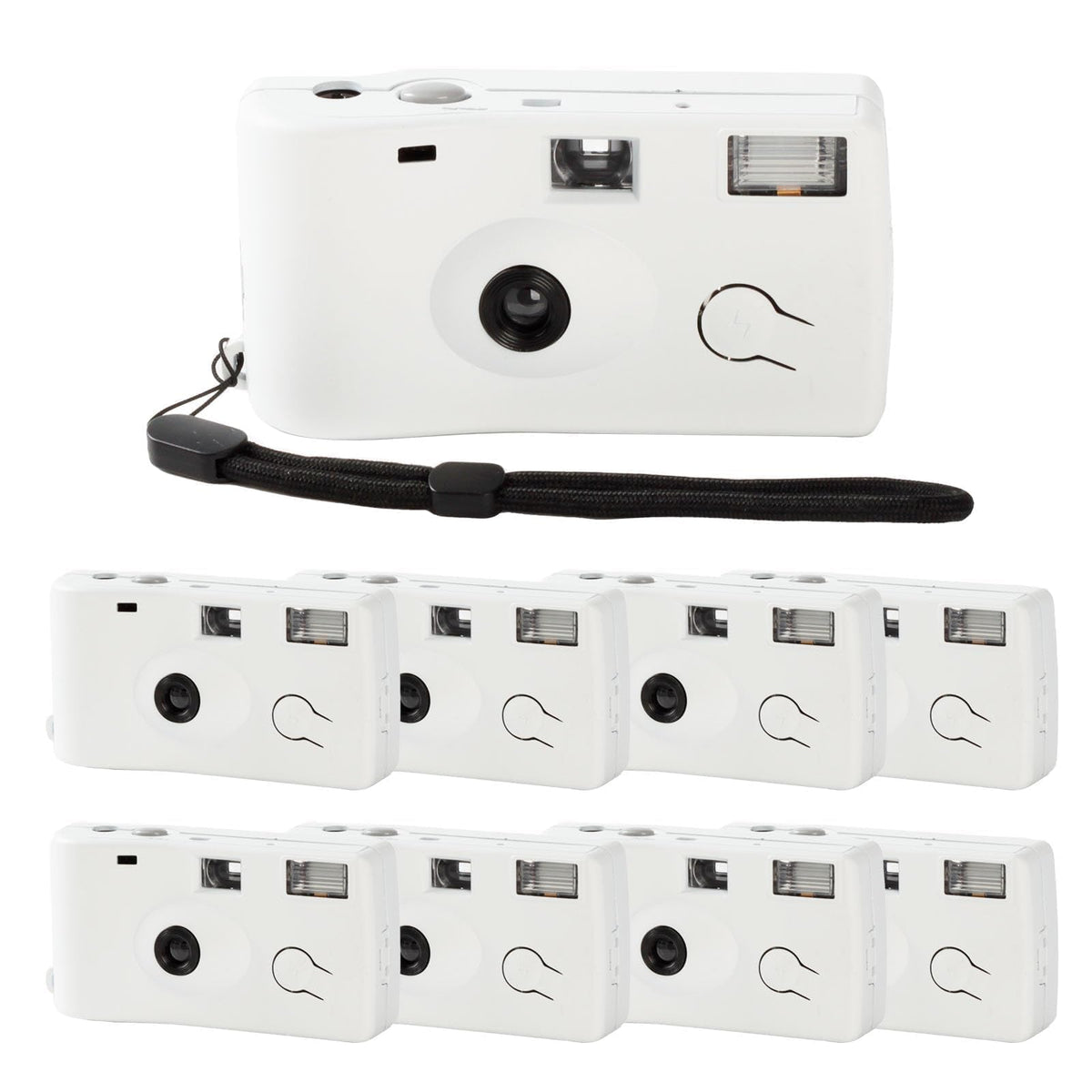 PJPSAA disposable camera pack eight with white case for weddings and events