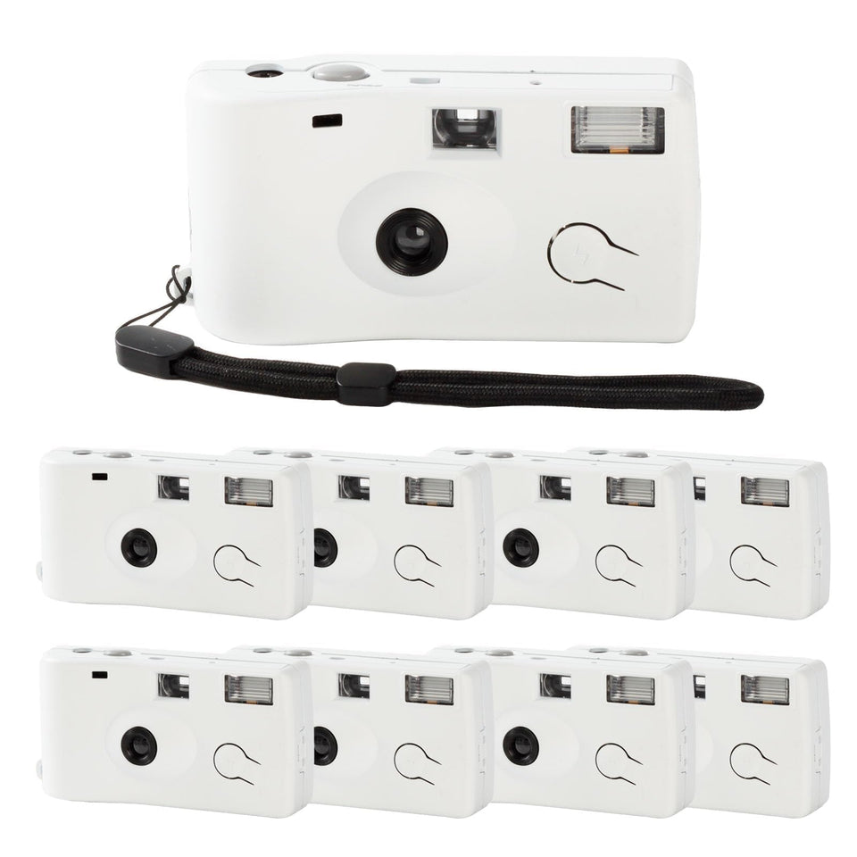 PJPSAA disposable camera pack eight with white case for weddings and events
