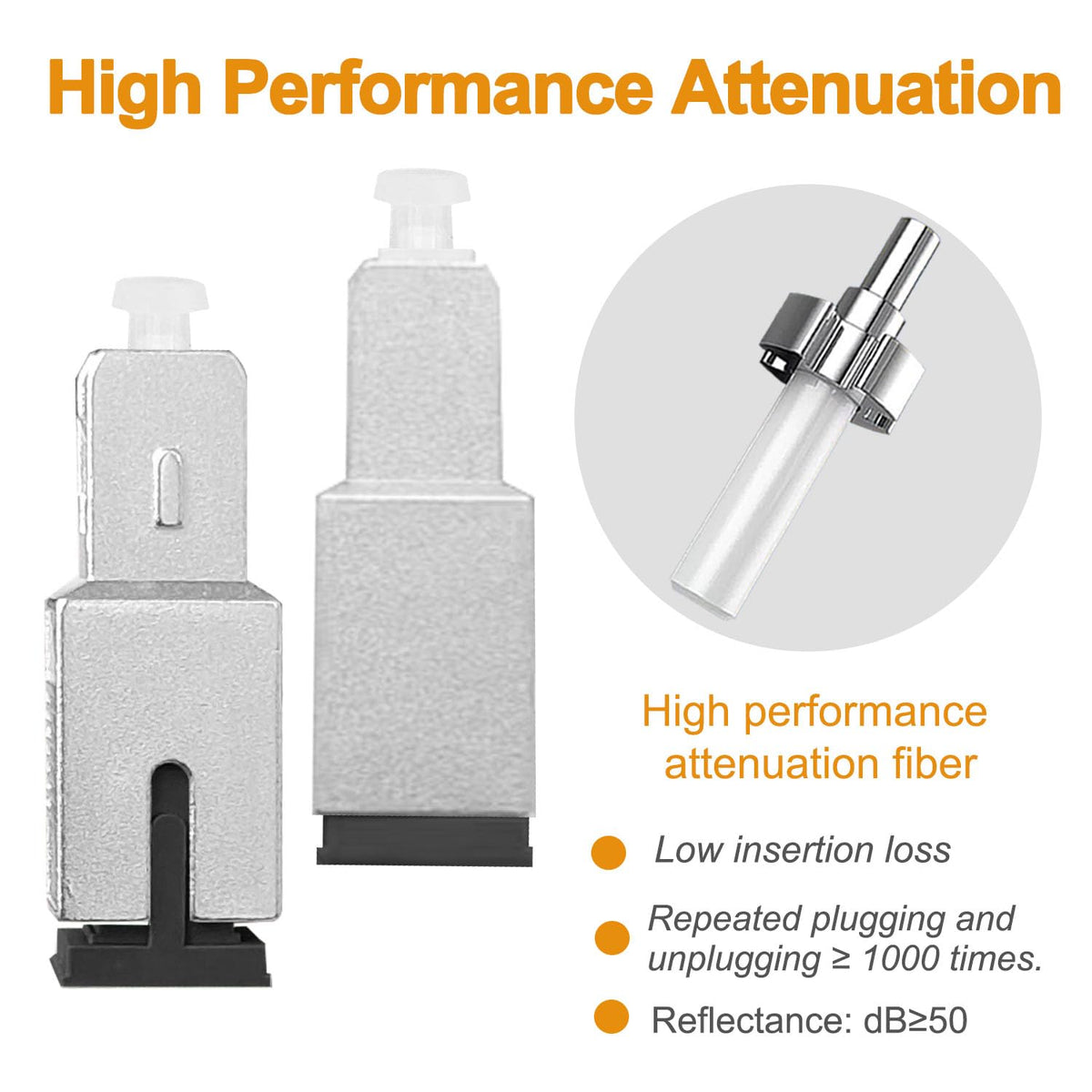PklzNet side profile of attenuator housing highlighting durable construction and compact form