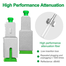 PklzNet close-up ferrule detail highlighting precision polishing for consistent attenuation