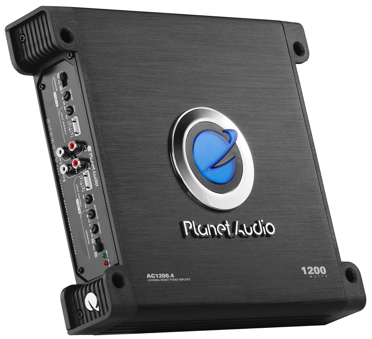 Planet Audio AC1200.4 Anarchy amplifier top view for easy installation