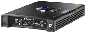 Planet Audio AC2000.2 packaging box shows warranty and specs