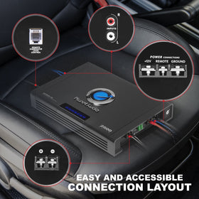 Planet Audio AC2500.1M remote sub control for quick bass adjustments