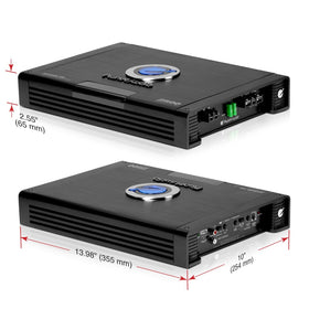 Planet Audio AC2500.1M top label emphasizing 2500W max power at 2 ohms