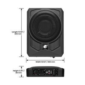 Planet Audio P10AW passive radiator design reduces chuffing for smoother bass